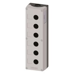 Siemens Aufbaugehäuse für Befehlsgeräte 6-fach 22,3mm Kunststoff Grau 280x85x... SIEMENS-3SU18060AA000AB1 4011209970281 (Abb. 1)