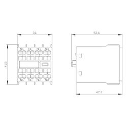 Siemens Hilfsschalterblock SIRIUS 3RH29 2S+2Ö front Federzuganschluss 3RH29112HA2... SIEMENS-3RH29112HA22 4011209829558 (Abb. 1)