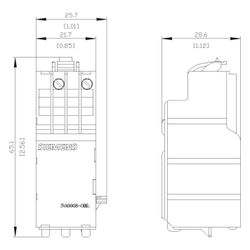 Siemens Unterspannungsauslöser 24V DC 3VA9908-0BB11... SIEMENS-3VA99080BB11 4042949001324 (Abb. 1)