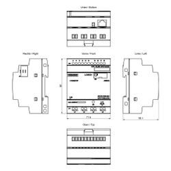 Siemens LOGO! 8.4 230RCEo Logikmodul 8DE/4DA Relaisausgang 10A Ethernet 90x71... SIEMENS-6ED10522FB080BA2 4034106034450 (Abb. 1)