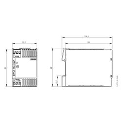 Siemens SITOP compact PSU100C Stromversorgung 24V 4A 96W IP20 52,5x80x100mm 6EP13... SIEMENS-6EP13325BA10 4025515152620 (Abb. 1)