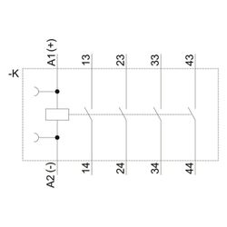 Siemens Hilfsschütz 3RH2140-1BB40 4S 24V DC Schraubanschluss 57,5x45x73mm... SIEMENS-3RH21401BB40 4011209828612 (Abb. 1)