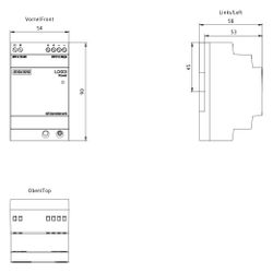 Siemens LOGO!Power Stromversorgung 24V 2,5A 60W IP20 90x54x53mm 6EP33326SB000... SIEMENS-6EP33326SB000AY0 4025515154853 (Abb. 1)