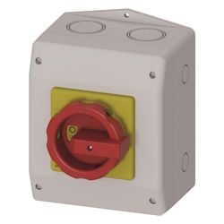 Siemens Not-Ausschalter 3LD25650TB53 3-polig 63A 22kW IP65 Frontbefestigung Zentr... SIEMENS-3LD25650TB53 4011209524323 (Abb. 1)