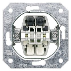 Siemens DELTA Taster-Geräteeinsatz UP Doppeltaster 2 Schließer 10 A 250 V 70x70x32mm 5... SIEMENS-5TD2111 4001869040301 (Abb. 1)