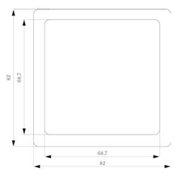 Siemens DELTA style Rahmen 1-fach 82x82mm Titanweiß 5TG1321... SIEMENS-5TG1321 4001869220352 (Abb. 1)