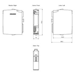 Siemens Simatic ET 200SP Digitales Eingangsmodul DI 8x 24VDC 6ES71316BF000CA0... SIEMENS-6ES71316BF000CA0 4025515082019 (Abb. 1)
