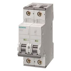 Siemens Leitungsschutzschalter 5SY42107 2-polig C 10A 400V 10kA Einbautiefe 70mm... SIEMENS-5SY42107 4001869181646 (Abb. 1)