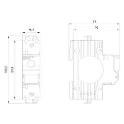 Siemens MINIZED Lasttrennschalter D02 63A 230V 1-polig 1,5 TE für NEOZED Sicherungsein... SIEMENS-5SG7113 4001869319230 (Abb. 1)