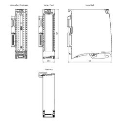 Siemens SIMATIC S7-1500 Digitalausgabemodul DQ 32xDC 24V 0,5A HF 32 Kanäle 14... SIEMENS-6ES75221BL010AB0 4047623405924 (Abb. 1)