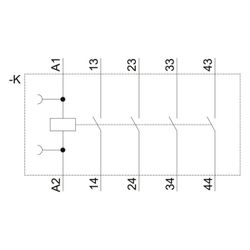 Siemens Hilfsschütz 3RH21402AP00 4S 230V AC Federzuganschluss 70x45x73mm... SIEMENS-3RH21402AP00 4011209828513 (Abb. 1)