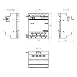 Siemens LOGO! DM16 230R Erweiterungsmodul 8DE/8DA Relais 90x71,5x58mm 6ED1055... SIEMENS-6ED10551FB100BA2 4034106029463 (Abb. 1)