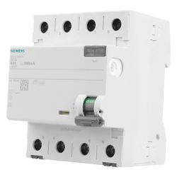 Siemens FI-Schutzschalter 5SV3 63A 300mA Typ A 4-polig 4TE 400V mit Verriegelungsvorr... SIEMENS-5SV36466 4001869427867 (Abb. 1)