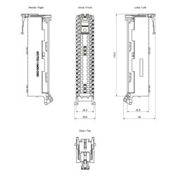 Siemens SIMATIC S7-1500 Frontstecker 40-polig mit Schraubklemmentechnik 6ES75... SIEMENS-6ES75921AM000XB0 4025515078159 (Abb. 1)