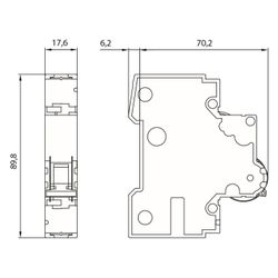 Siemens Leitungsschutzschalter 5SY6106-6 1-polig B 6A 6kA 1TE... SIEMENS-5SY61066 4001869245867 (Abb. 1)