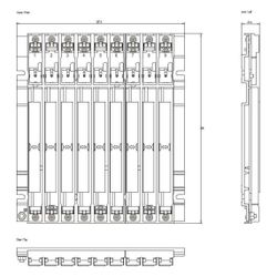 Siemens Erweiterungsbaugruppenträger ER2, 9 Steckplätze, 290x257,5x27,5mm, 6E... SIEMENS-6ES74031JA010AA0 4025515128335 (Abb. 1)