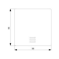 Siemens Wippe mit Fenster 55x55mm halogenfrei IP20 für Bussystem-Tasterankopplung 5TG6... SIEMENS-5TG6270 4001869308449 (Abb. 1)