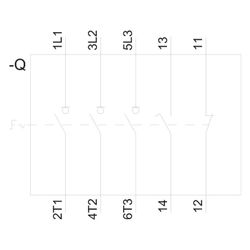Siemens SENTRON 3LD2 Hauptschalter 3-polig 16A 8kW 1S+1Ö IP65 schwarz 3LD20641GP5... SIEMENS-3LD20641GP51 4011209512146 (Abb. 1)