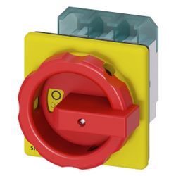 Siemens 3LD25040TK53 Not-Ausschalter 3-polig 63A 22kW IP65 Frontbefestigung 4-Loc... SIEMENS-3LD25040TK53 4011209403338 (Abb. 1)