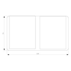 Siemens DELTA Flächenprogramm 2fach Schutzkontaktsteckdose mit Klappdeckel IP44 16A 25... SIEMENS-5UB4722 4001869052052 (Abb. 1)