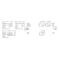 Siemens Verdrahtungsbausatz Federzug 3RA2913-2AA2... SIEMENS-3RA29132AA2 4011209824683 (Abb. 1)