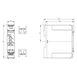 Siemens Stromüberwachungsrelais 3UG5522-1AW30 0,05-10A AC/DC mit Schraubanschluss... SIEMENS-3UG55221AW30 4047621114101 (Abb. 1)