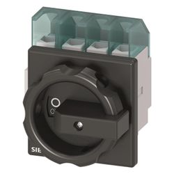 Siemens Hauptschalter 4-polig 32A 12kW IP65 Frontbefestigung 4-Loch schwarz 3LD22... SIEMENS-3LD22031TL51 4011209402942 (Abb. 1)