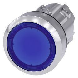 Siemens SIRIUS ACT Leuchtdrucktaster flach tastend Metall 22,3mm Blau 3SU1051... SIEMENS-3SU10510AB500AA0 4011209965713 (Abb. 1)