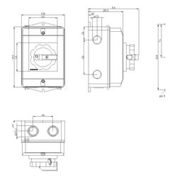 Siemens Hauptschalter 3LD20640TB51 3-polig 16A 8kW IP65 Schwarz kurzer Drehgriff ... SIEMENS-3LD20640TB51 4011209512115 (Abb. 1)