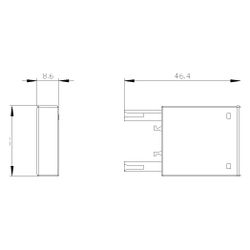 Siemens Überspannungsbegrenzer RC-Glied AC 48-127V DC 70-150V für Schütze 3RT2.1 ... SIEMENS-3RT29161CC00 4011209740013 (Abb. 1)