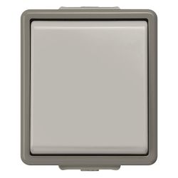 Siemens Wechselschalter DELTA plus IP44 Aufputz 10A 250V Kunststoff Grau 75x66x54mm 5T... SIEMENS-5TA4706 4001869002460 (Abb. 1)
