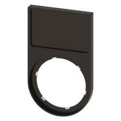 Siemens SIRIUS ACT Schildträger flach abgerundet schwarz für 17,5x27mm Schild... SIEMENS-3SU19000AH100AA0 4011209959941 (Abb. 1)