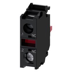 Siemens Kontaktmodul 1Ö Frontbefestigung Schraubanschluss 6A 3SU1400-1AA10-1C... SIEMENS-3SU14001AA101CA0 4011209950887 (Abb. 1)