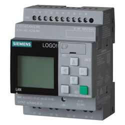 Siemens LOGO! 24 CE Logikmodul mit Display 8DE 4AE 4DA 24V DC 90x71,5x60mm 6E... SIEMENS-6ED10521CC080BA2 4034106034498 (Abb. 1)