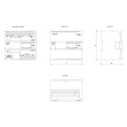 Siemens SIMATIC S7-1200 CPU 1214C Kompakt-CPU DC/DC/DC 150kB 14DI/10DO/2AI 10... SIEMENS-6ES72141AG400XB0 4047623402787 (Abb. 1)