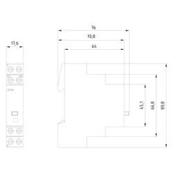 Siemens Fernschalter 1S 12V AC 16A 1TE DIN-Schiene 5TT4101-3... SIEMENS-5TT4101-3 4001869312378 (Abb. 1)