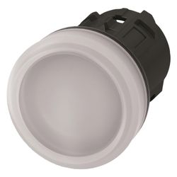 Siemens Leuchtmelder 3SU1001-6AA60-0AA0 rund weiß glatte Linse 22,3mm IP67/IP... SIEMENS-3SU10016AA600AA0 4011209946347 (Abb. 1)