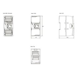 Siemens SIMATIC S7-1200 Digitalausgabe SM 1222 16 Relais 2A 100x45x75mm 6ES72... SIEMENS-6ES72221HH320XB0 6940408101968 (Abb. 1)