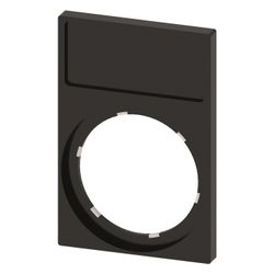 Siemens SIRIUS ACT Schildträger Rahmen 22mm 44,8x29,8mm Schwarz 3SU1900-0AN10... SIEMENS-3SU19000AN100AA0 4011209959972 (Abb. 1)