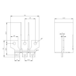 Siemens Anschlussverbreiterung frontseitig für 3VA9153-0QC00... SIEMENS-3VA91530QC00 4042949007036 (Abb. 1)