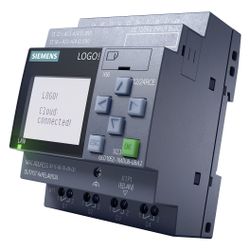 Siemens LOGO! 12/24RCE Logikmodul mit Display 8DE/4DA 10,8-28,8V DC 10A 90x71... SIEMENS-6ED10521MD080BA2 4034106034474 (Abb. 1)