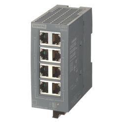 Siemens SCALANCE XB008 Industrial Ethernet Switch unmanaged 8x RJ45 100x45x87... SIEMENS-6GK50080BA101AB2 4047622598368 (Abb. 1)