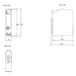 Siemens SIMATIC ET 200SP Analogeingabemodul AI 8xU 16 Bit 15x73x58mm IP20 6ES... SIEMENS-6ES71346FF000AA1 4047623405528 (Abb. 1)
