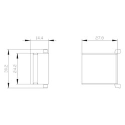 Siemens Überspannungsbegrenzer RC-Glied 127-240V AC 150-250V DC 3RT29361CD00... SIEMENS-3RT29361CD00 4011209920514 (Abb. 1)