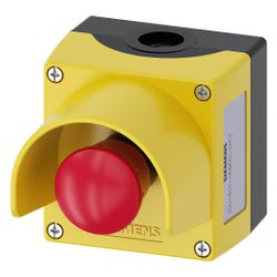 Siemens Gehäuse für Befehlsgeräte 1 Befehlsstelle Kunststoff Gelb IP67/IP69K ... SIEMENS-3SU18010NB002AC2 4011209969131 (Abb. 1)