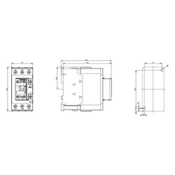Siemens Schütz 3RT2036-1AP00 22kW 230V AC 3-polig Schraubanschluss 114x55x130mm... SIEMENS-3RT20361AP00 4011209939820 (Abb. 1)