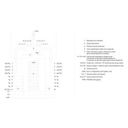 Siemens ET 200SP F-DQ 8x24VDC/0,5A PP Elektronikmodul 8 digitale Ausgänge 15m... SIEMENS-6ES71366DC000CA0 4047623407164 (Abb. 1)