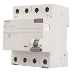 Siemens FI-Schutzschalter 5SV3 4-polig 40A 300mA Typ A 4TE 400V... SIEMENS-5SV3644-6 4001869427850 (Abb. 1)
