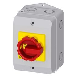 Siemens Not-Ausschalter 3LD21641TC53 4-polig 25A 10kW IP65 152x100x117mm... SIEMENS-3LD21641TC53 4011209524248 (Abb. 1)