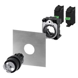 Siemens Schlüsselschalter 3SU1000-5BF11-0AA0 2 Schaltstellungen IP67/IP69K 22... SIEMENS-3SU10005BF110AA0 4011209950627 (Abb. 1)